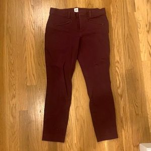 GAP maroon pants - size 8 regular